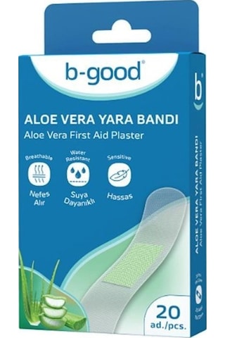 B-Good Aloe Vera Suya Dayanıklı Yara Bandı 20'li