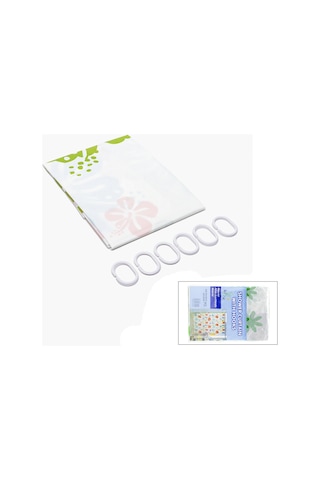 Bay Pvc Duş Perdesi - Çift Kanatlı - 12 Halkalı - 90x180 Cm Najmaddin Diğer