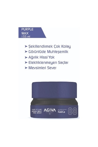 Agiva Wax 155 Ml 08 Cool Brıght Mor