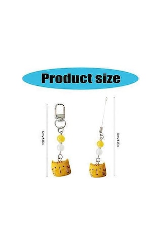 Sevimli Karikatür Hayvan Telefon Süsü Askısı Ayırt Edici Hayvan Anahtarlıkları Kolye Şık Cep Telefonu Zinciri Telefon Askısı Aksesuarları Kedi Kedi Kedi 6