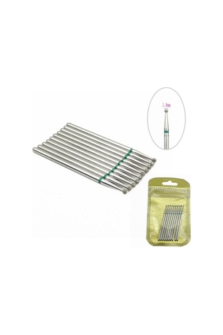 10 Adet/takım Elmas Tırnak Matkap Ucu Döner Uçları Elektrikli Manikür Makinesi Freze Kesici Bur Tırnak Sanat Aracı Aksesuarları Cd18