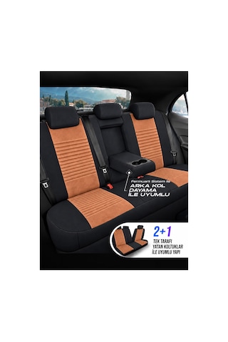 Vw Sharan Phantom Taba Tay Tüyü Oto Koltuk Kılıfı Tam Set -ortopedik-kolay -terletmez 2010-2020