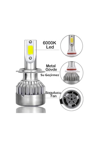 H4 Apexi Beyaz Led Xenon Led Zenon N11.3362
