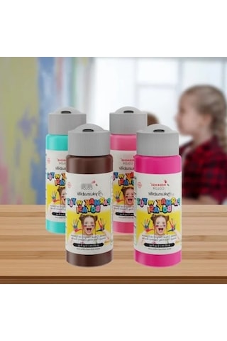 4'lü Tamamlayıcı Renkler Parmak Boyası Seti 4x60 Ml 0.2 L