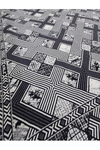 Savan Dokuma Halı Örtüsü 6m² Siyah