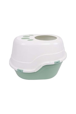 M-pets Eco Tima Kapalı Kedi Tuvaleti Deniz Yeşili 63x49x42 Cm 244-53022.01