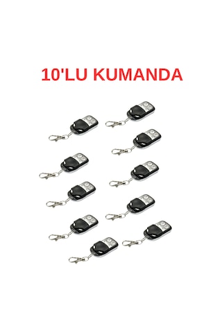 Uk-903 433mhz Kopyalanabilir Garaj Kumandası Kontal Uyumlu Uzaktan Kumanda 10 Adet