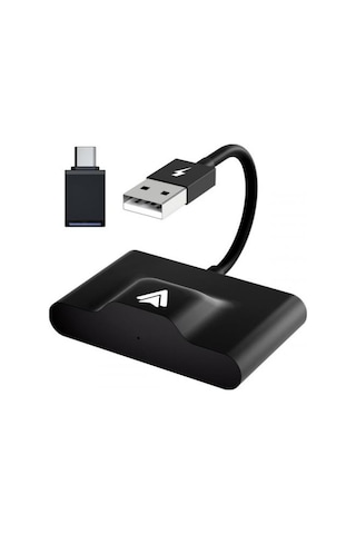 Polham Araç İçi Android Cihazlar İçin Kablosuz Android Multimedya Carplay Adaptörü,Wireless Çevirici