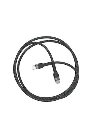 Mobilefix Siyah Shira Serisi Type-c To Type-c Pd Kablo 1 Metre