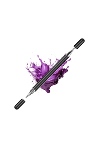 Lenovo Tab M11 İle Uyumlu Çift Uçlu Hassas Dokunmatik Stylus Kalem Gecikmesiz Çoklu Uyum Siyah