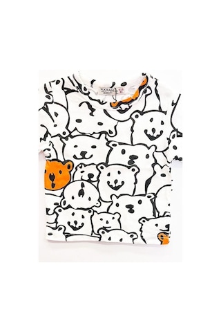 Woo Rage Erkek Çocuk Araba, Motorsiklet,panda,yazılı Tshirt-11751-siyah Beyaz Siyah - Beyaz