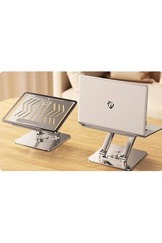 Rtako Rs-cp84 Tablet-laptop 360 Derece Döner Braket Stand - Gri Gri