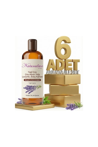 Naturalive Yağlı Saçlar İçin Şampuan 6x500 Ml