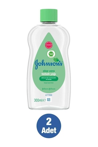 Johnson's Baby Aloe Vera Bebek Yağı 300 ml x2