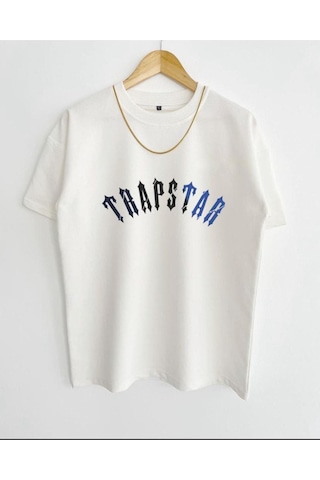Altamira Unisex Trapstar Baskılı Oversize Bisiklet Yaka Kısa Kollu Pamuklu T-shirt 001