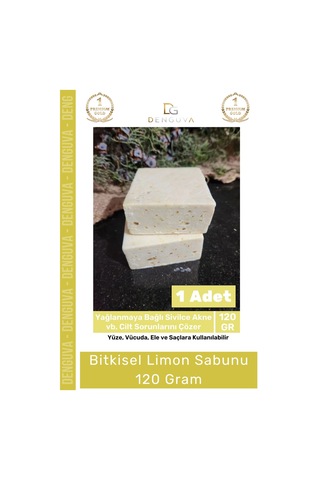 Lüks %100 Doğal Güzel Kokulu El Yüz Saç Vücut Cilt Orijinal Bitkisel Limon Sabunu 120g - 1 Adet Karışık