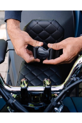 HONDA PCX Motosiklet Çocuk Koltuğu, Deri, Kollu, 4-8 Yaş Arası, Emniyet Kemerli