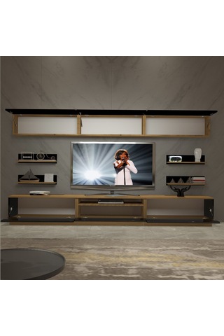 Decoraktiv Trendstyle 8ys Mdf Tv Ünitesi Tv Sehpası Pera - Siyah