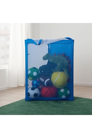 Çocuk Futbol Kalesi ve Depolama Alanı 90x53x53 CM Mavi Ikea Çok Renkli