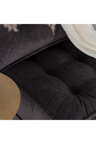 Mocca Tek Kişiliik Katlanır Yatak Uzanma Koltuğu Antrasit