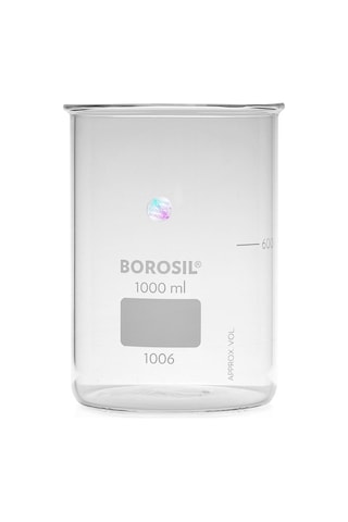 Borosil 1006029 Tablet Parçalama Cihazına Uygun Cam Beher 1000 ML