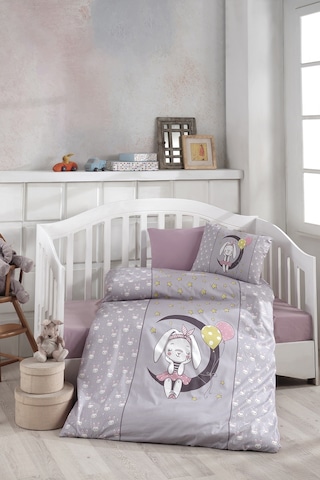 BonjardinHome Dijital Baskılı 3d Pamuklu Bebek Nevresim Takımı - Karışık Renkli