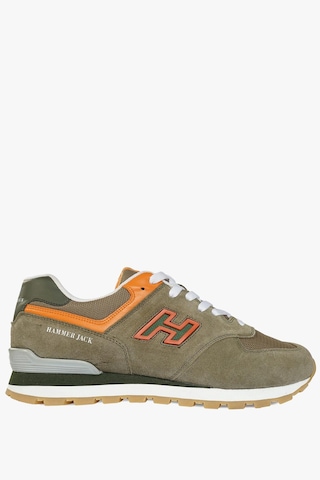 Hammer Jack Chile Hakiki Deri Haki Turuncu Erkek Spor Ayakkabı-Haki