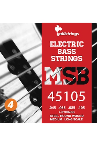 Galli Msb45105 Model 045-105 Çelik Bas Gitar Tel Seti