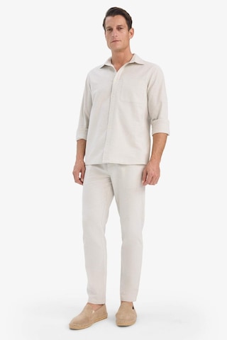 Defacto %100 Pamuk Slim Fit Beli Lastikli Keten Görünümlü Cepli Düz Paça Jogger Pantolon D2671ax25aubg672 Bej