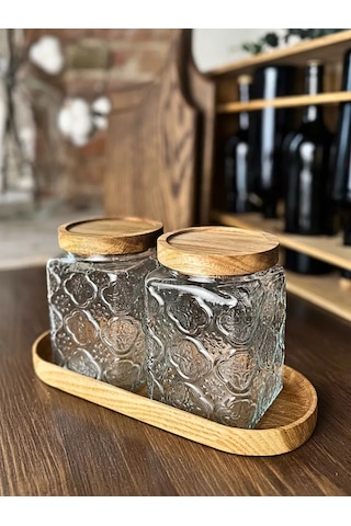 Prostoderevo Baharatlar İçin Cam Kavanoz Seti 223773314 Beyaz