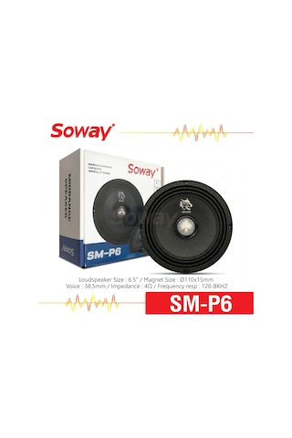 Soway P6 16 Cm Kurşun Göbek Profesyonel Midrange 300w 100rms 2adt