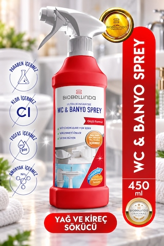 Ultra Konsantre Wc Ve Banyo Temizleme Spreyi Güçlü Formül Kireç Sabun Artığı Ve Kir Temizleyici 450 Ml Diğer Ultra Konsantre Wc Ve Banyo Temizleme Spreyi Güçlü Formül Kireç Sabun Artığı Ve Kir Temizleyici 450 Ml Diğer