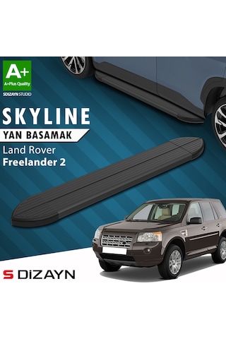 S-dizayn Land Rover Freelander 2 Skyline Siyah Yan Basamak 173 Cm 2006-2014 A+ Kalite