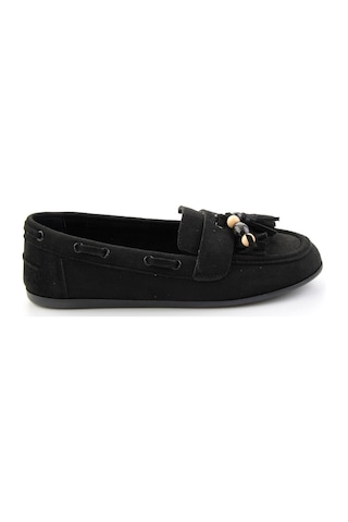 Bambi Siyah Kadın Loafer Ayakkabı K01566004972 Siyah
