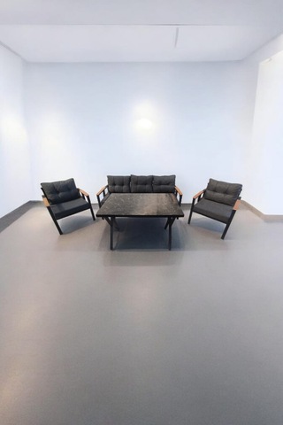 Pimango Pi Elize Bahçe Balkon Mobilyası Antrasit 3+1+1 Ve Perla M Antrasit