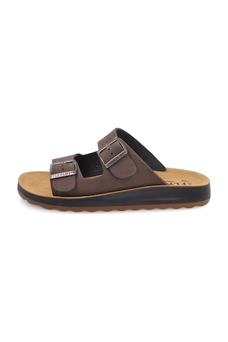 Terlik Erkek 78 171 4c Fly Flot Synthetıc Slipper Dark Brown Dark Brown Koyu Kahverengi