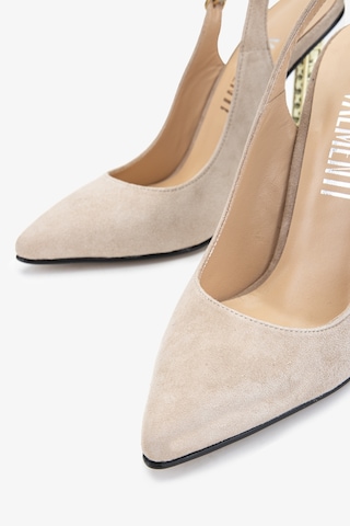 Valmenti Belina Kadın Taş Süet Hakiki Deri Topuklu Ayakkabı 22 3185 Bn Ayk Y24 Taş