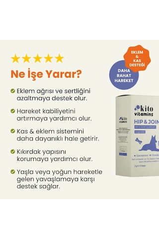 Kito Hip & Joint Kedi Köpek  ve Kas  15 x 2 G