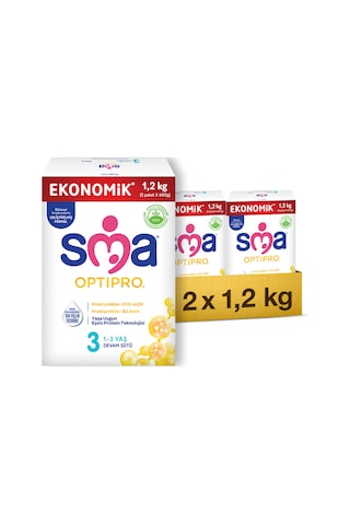 SMA Optipro 3 Probiyotik Devam Sütü 1200 Gr 2 Adet