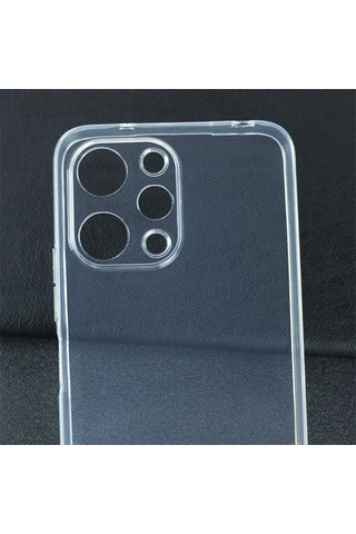 Prolysus Xiaomi Redmi 12 Kılıf Kamera Korumalı Şeffaf Yumuşak Silikon Kılıf