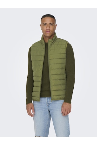 Only & Sons Onsbron Quılt Vest Otw Vd Erkek Yeşil Yelek - 22025685