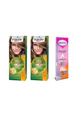 Palette Doğal Renkler Saç Boya 7.5 Açık Karamel 2 Adet