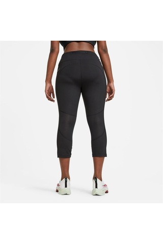 Nike W Nk Df Fast Crop Kadın Tayt SiYAH