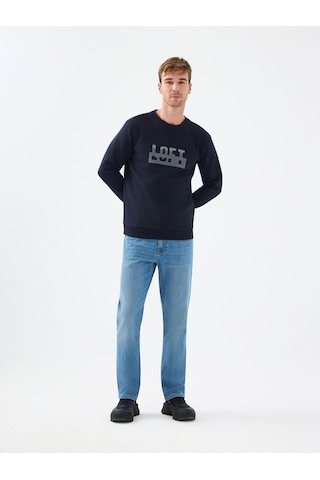 LOFT Regular Fit Erkek Sweatshirt Lf2041178 Q1.v1 Koyu Lacivert