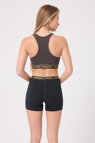 Athleshorts Yüksek Bel Kadın Uzun Boxer Şort-3266 Siyah