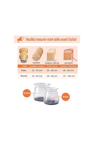 32 Adet Silikon Sandalye Ayağı Koruyucusu, Boyut: Küçük 23 - 32 Mm'ye Uyar , Küçük Sandalye Ayağı Koruyucuları, Keçeli Sandalye Ayakları İçin Şeffaf Silikon Koruyucular Diğer