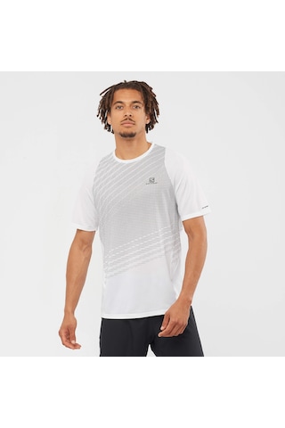 Salomon Sense Aero Erkek Koşu Tişört White Lc1744300 Beyaz