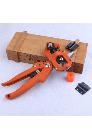 Pazly Bahçe Aletleri Aşı Pruner Makası 2 Bıçaklı Ağaç Bitki Aşı Makası Kesici