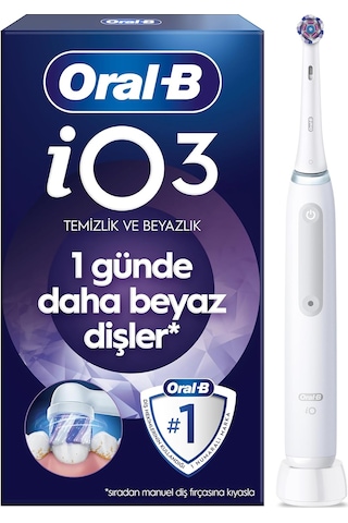 Oral-b Io3 Beyaz Şarjlı/elektrikli Diş Fırçası, 1 Fırça Başlığı,
