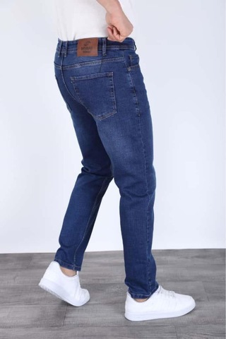 Blayn Jeans Erkek Regular Kalıp Likralı Esnek Kot Pantolon Lacivert